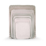 Bandejas de Cartón Gris Rectangulares